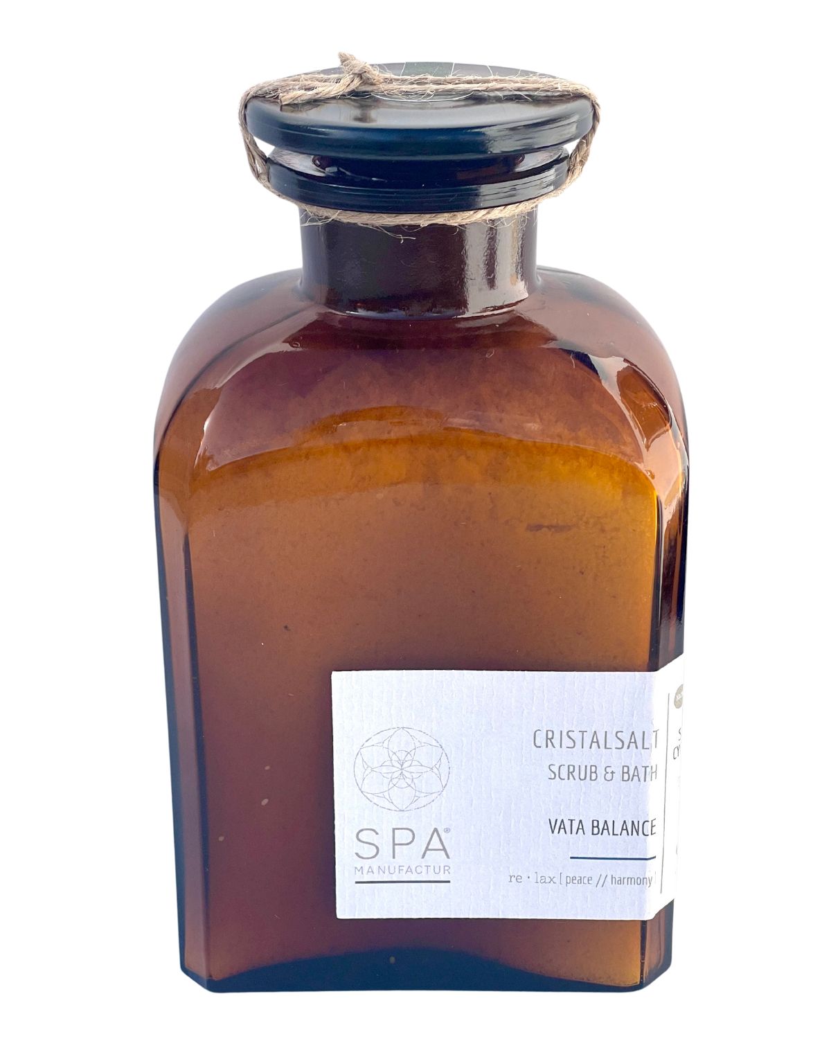 Produktaufnahme – SPA MANUFACTUR® VATA BALANCE Salzpeeling mit roséfarbenem Himalayasalz