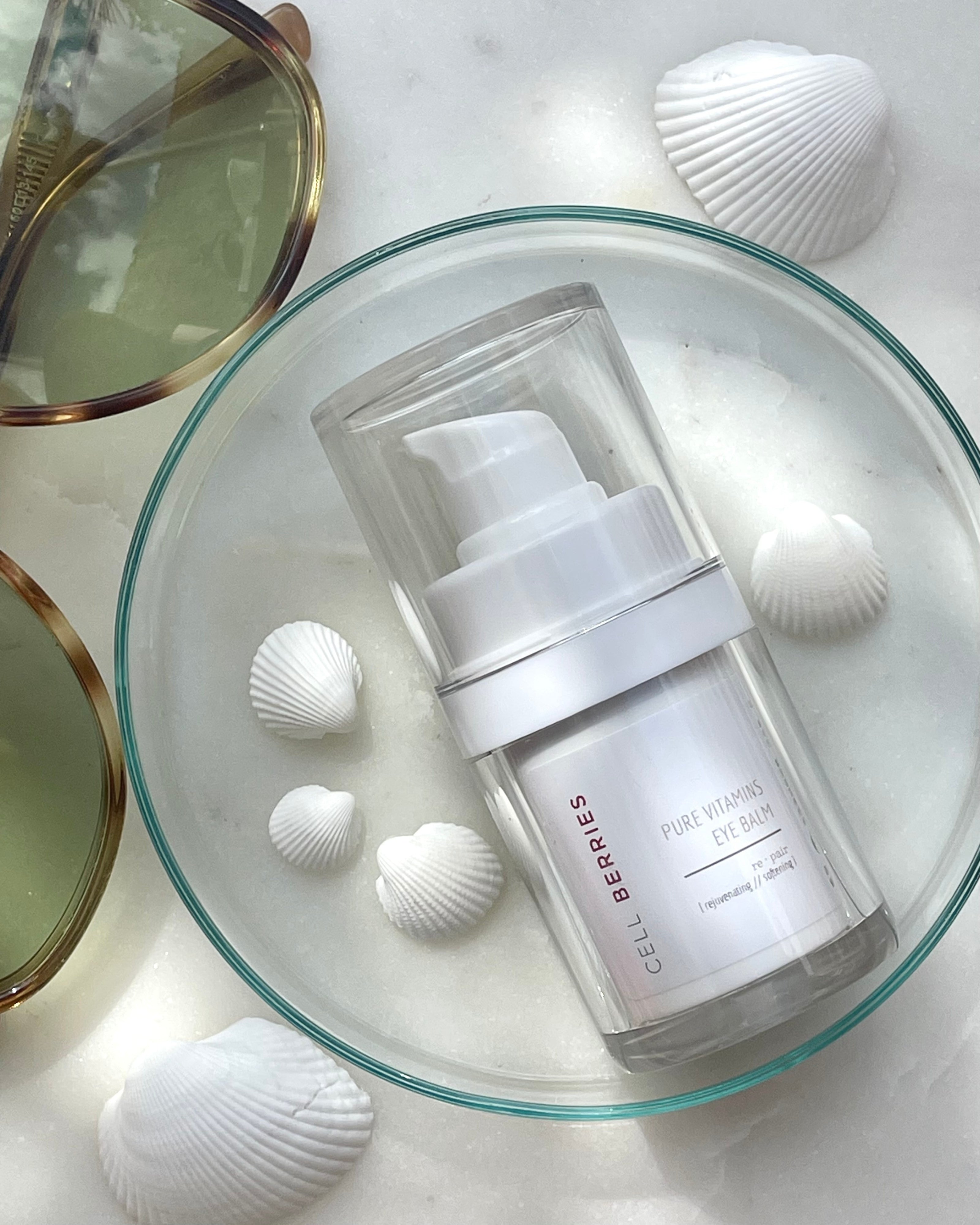 CELLBERRIES® Pure Vitamins Eye Balm – vegane Anti-Aging Augencreme mit BIO-Botox, Peptiden & Hyaluron