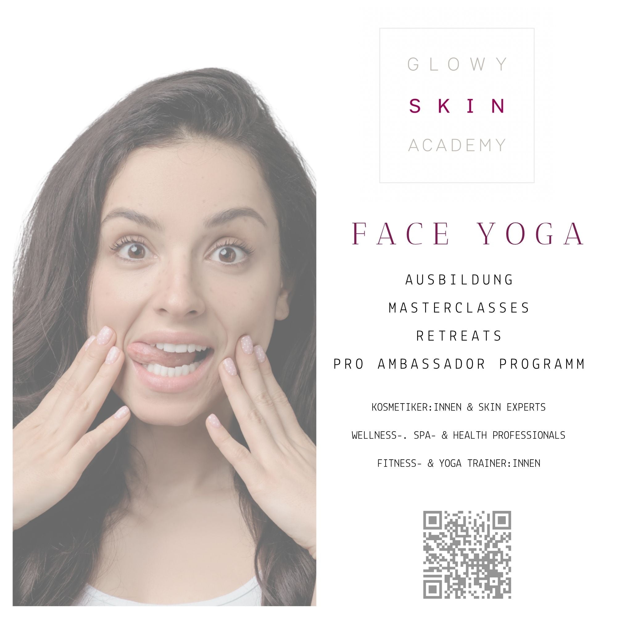 Face Yoga Online Ausbildung der GLOWY SKIN ACADEMY™