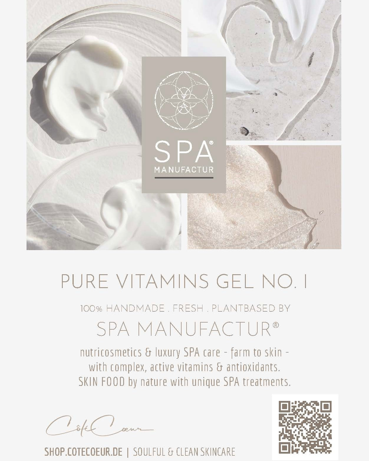 SPA MANUFACTUR® – PURE VITAMINS ALOE GEL NO. I // HYALURON