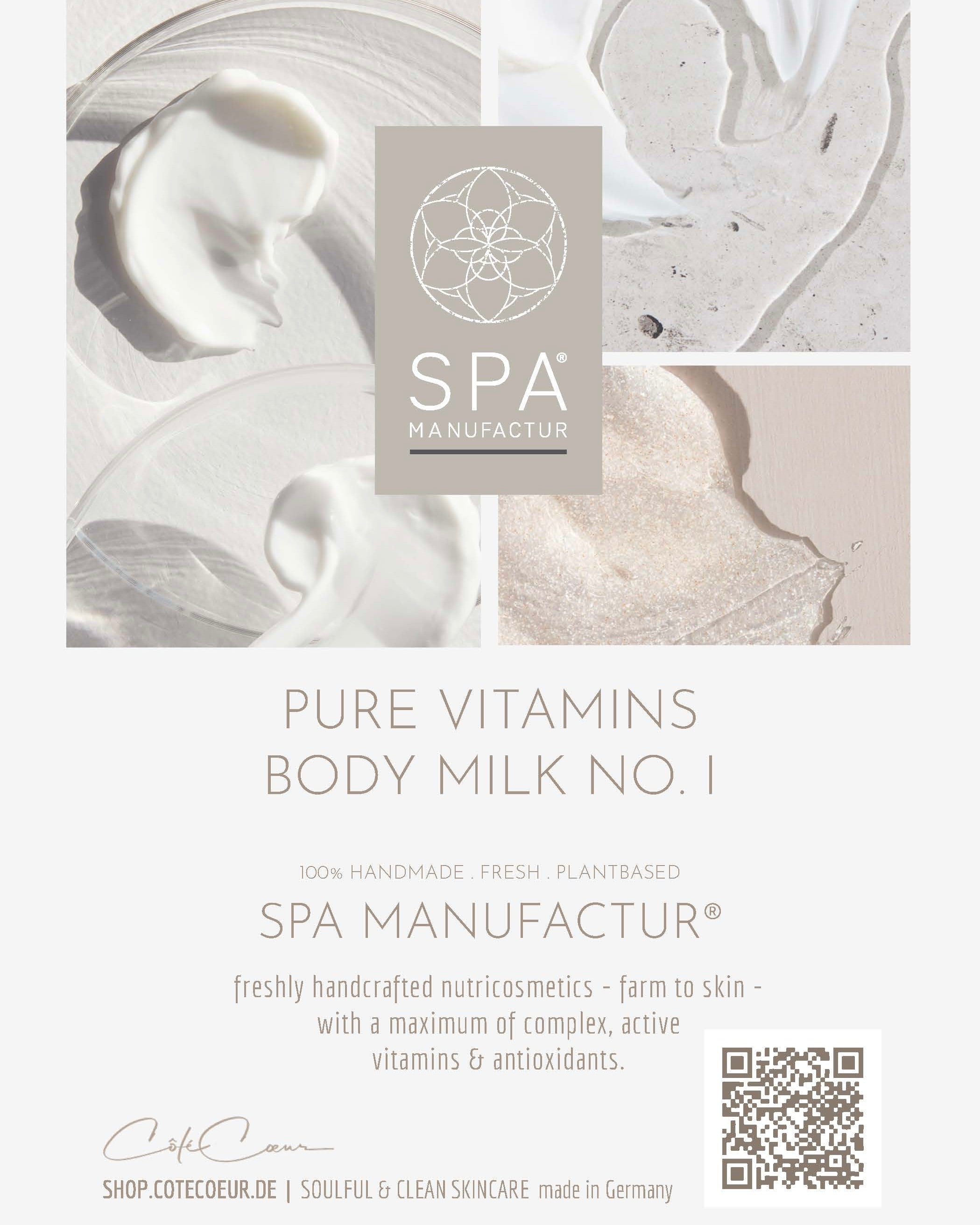 SPA MANUFACTUR® – PURE VITAMINS BODY MILK NO. I