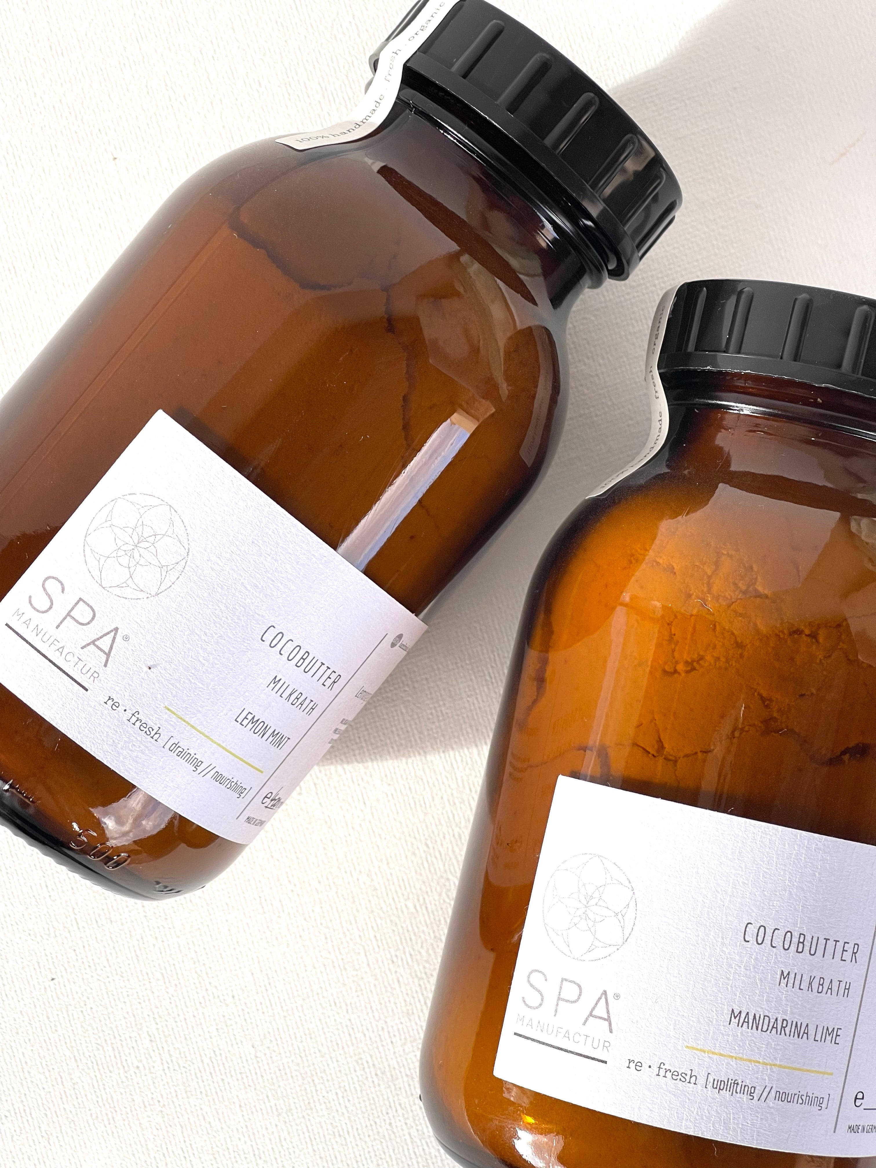 SPA MANUFACTUR® Cocobutter Milkbath LEMON MINT - pflegendes Milchbad mit Bio-Kokosöl und ätherischen Ölen für samtig weiche Haut.