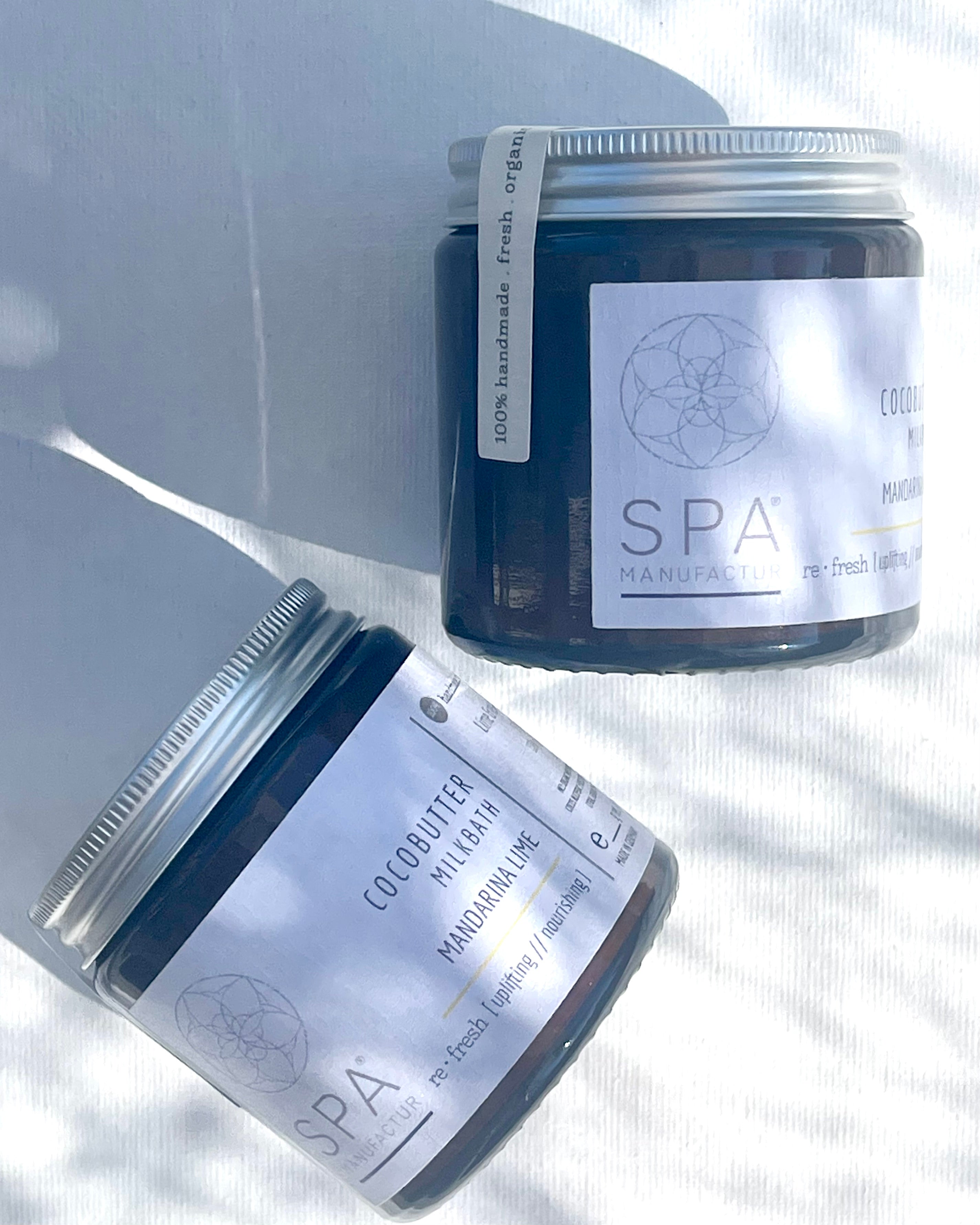 SPA MANUFACTUR® Cocobutter Milkbath Mandarina Lime - pflegendes Milchbad mit Bio-Kokosöl und ätherischen Ölen für samtig weiche Haut.