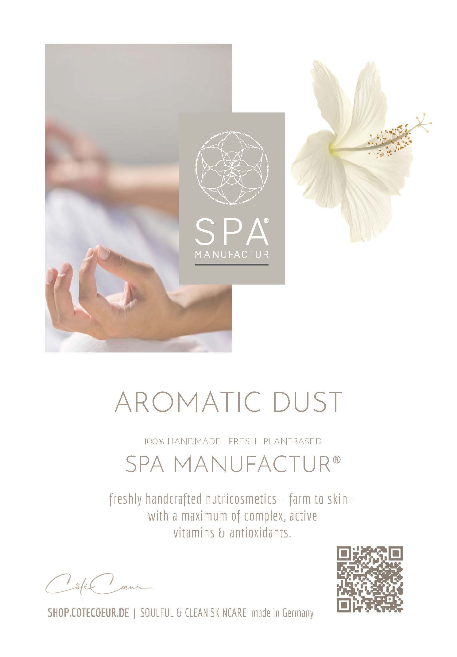 SPA MANUFACTUR® Aromatic Dust NO. II - Energetisierendes Aromaspray mit Bio-Bergwacholder-Hydrolat und naturreinen botanischen Essenzen für Erfrischung und Reinigung