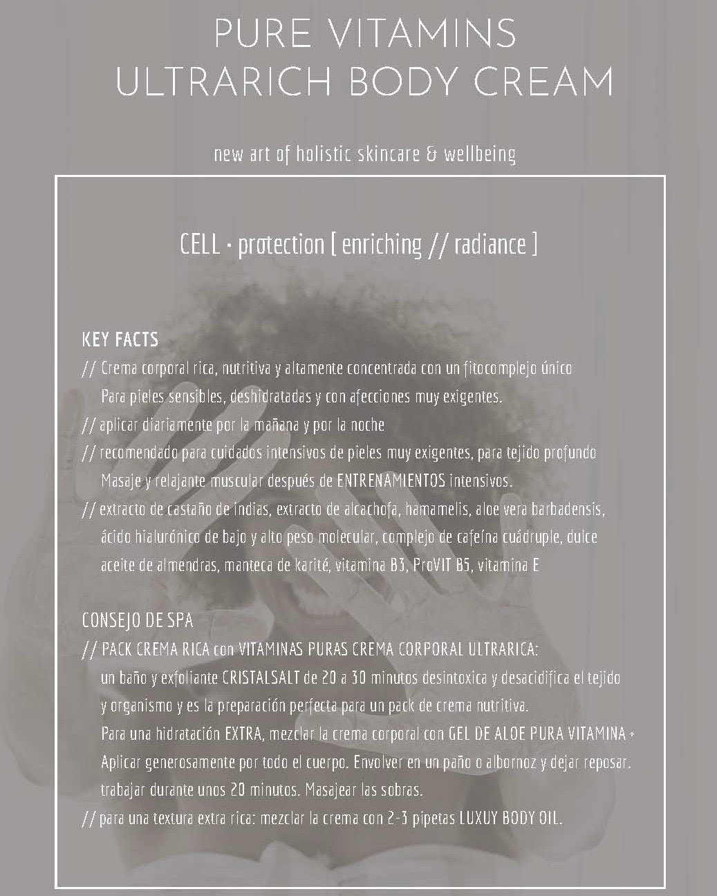 SPA MANUFACTUR® PURE VITAMINS ULTRARICH BODY CREAM – Reichhaltige Körpercreme mit Hyaluronkomplex