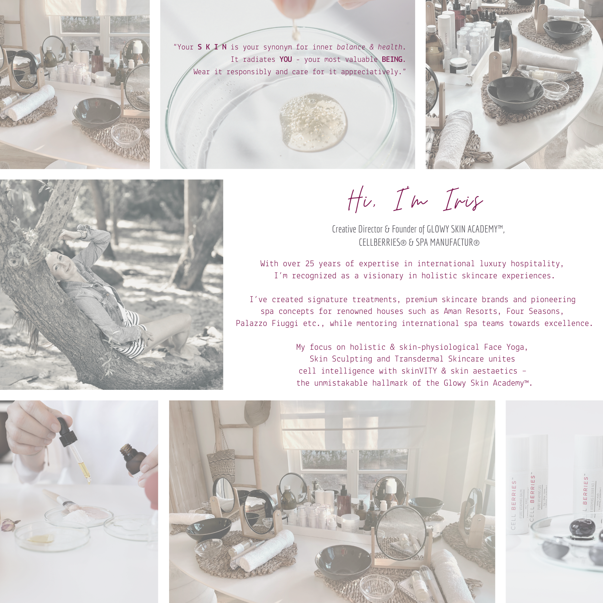 Iris Kuhn – Founder of GLOWY Skin Academy & CELLBERRIES® Skincare Coach