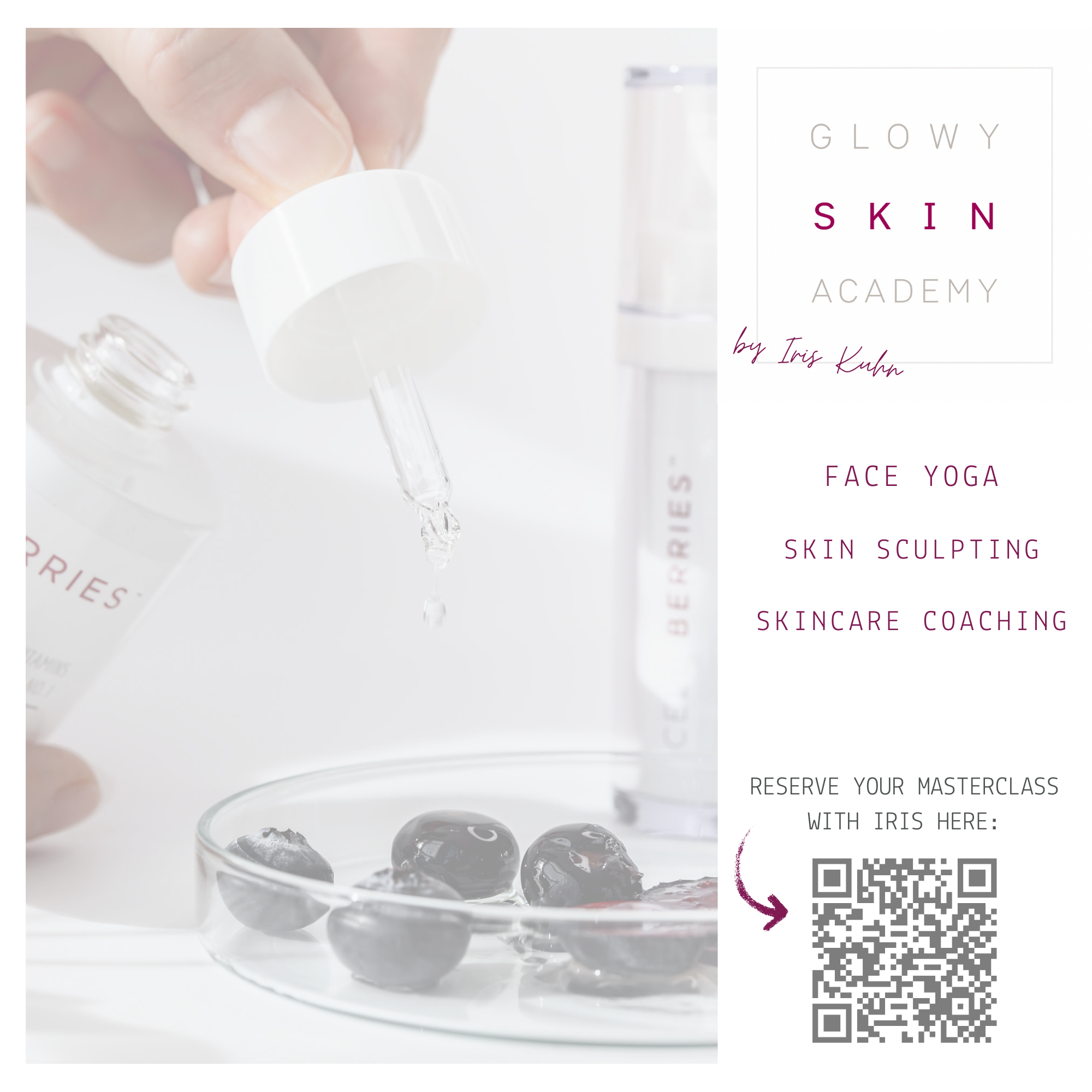 GLOWY Skin Academy Masterclass – Hautpflege-Coaching mit Face Yoga & Skin Sculpting von Iris Kuhn