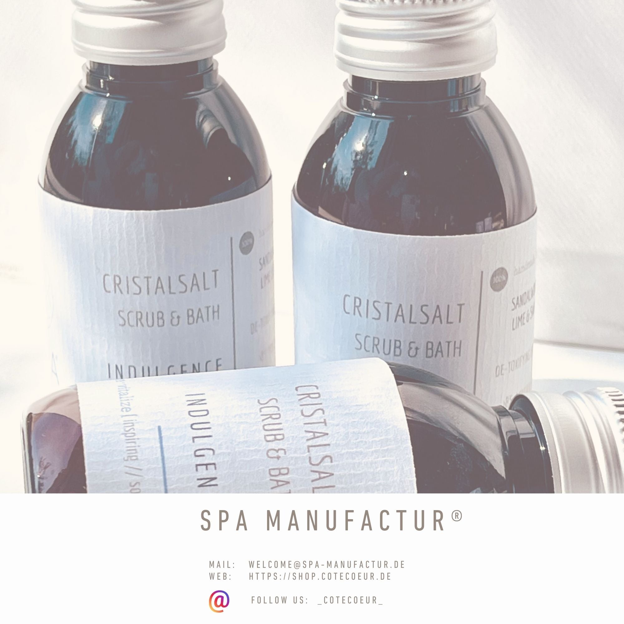 Luxuriöses Peelingsalz CRISTALSALT SCRUB & BATH INDULGENCE von SPA MANUFACTUR