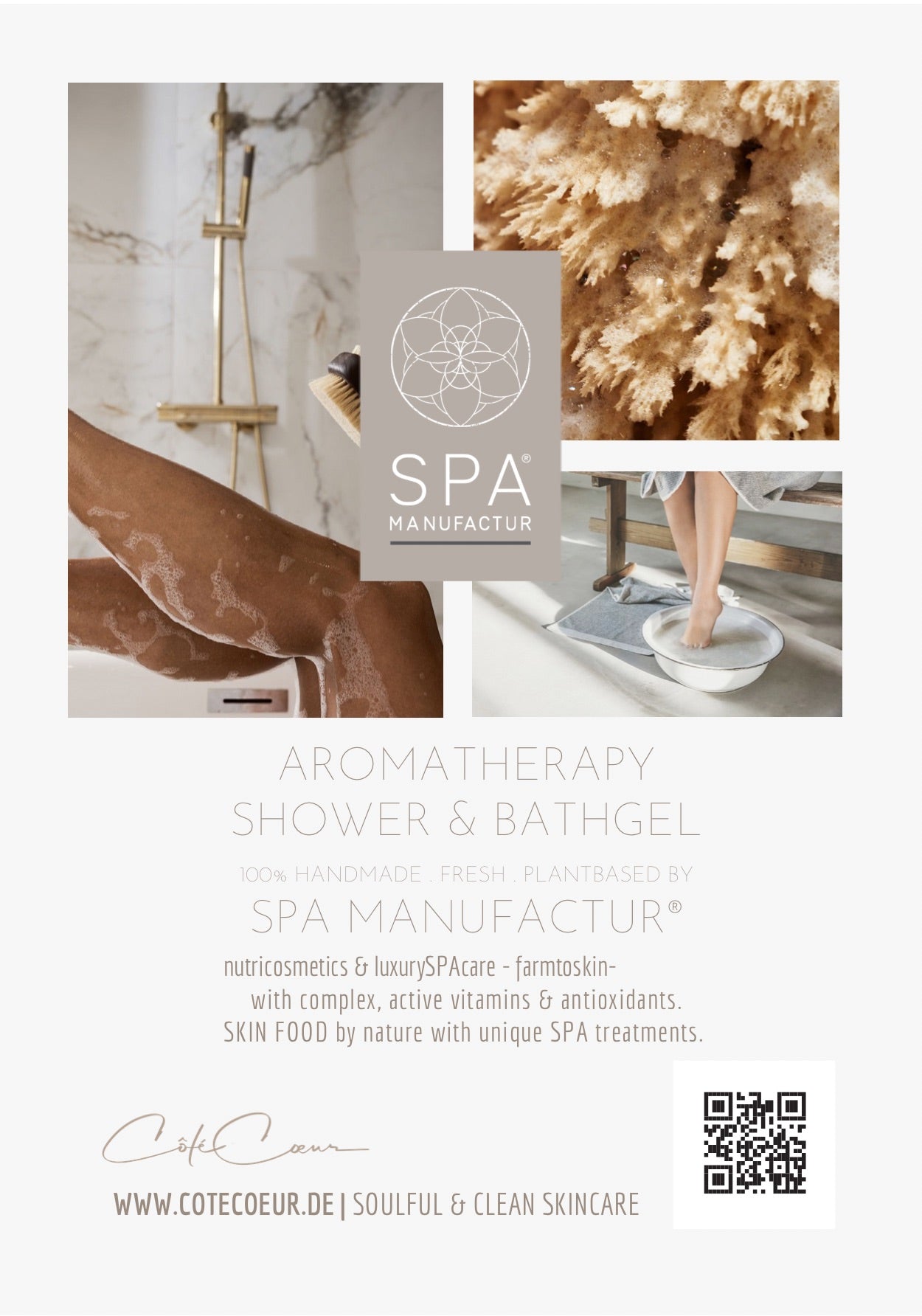 SPA MANUFACTUR® Aromatherapie Duschgel – MANDARINA LIME | Vitalisierende Reinigung & Vitamin-C-Aromatherapie