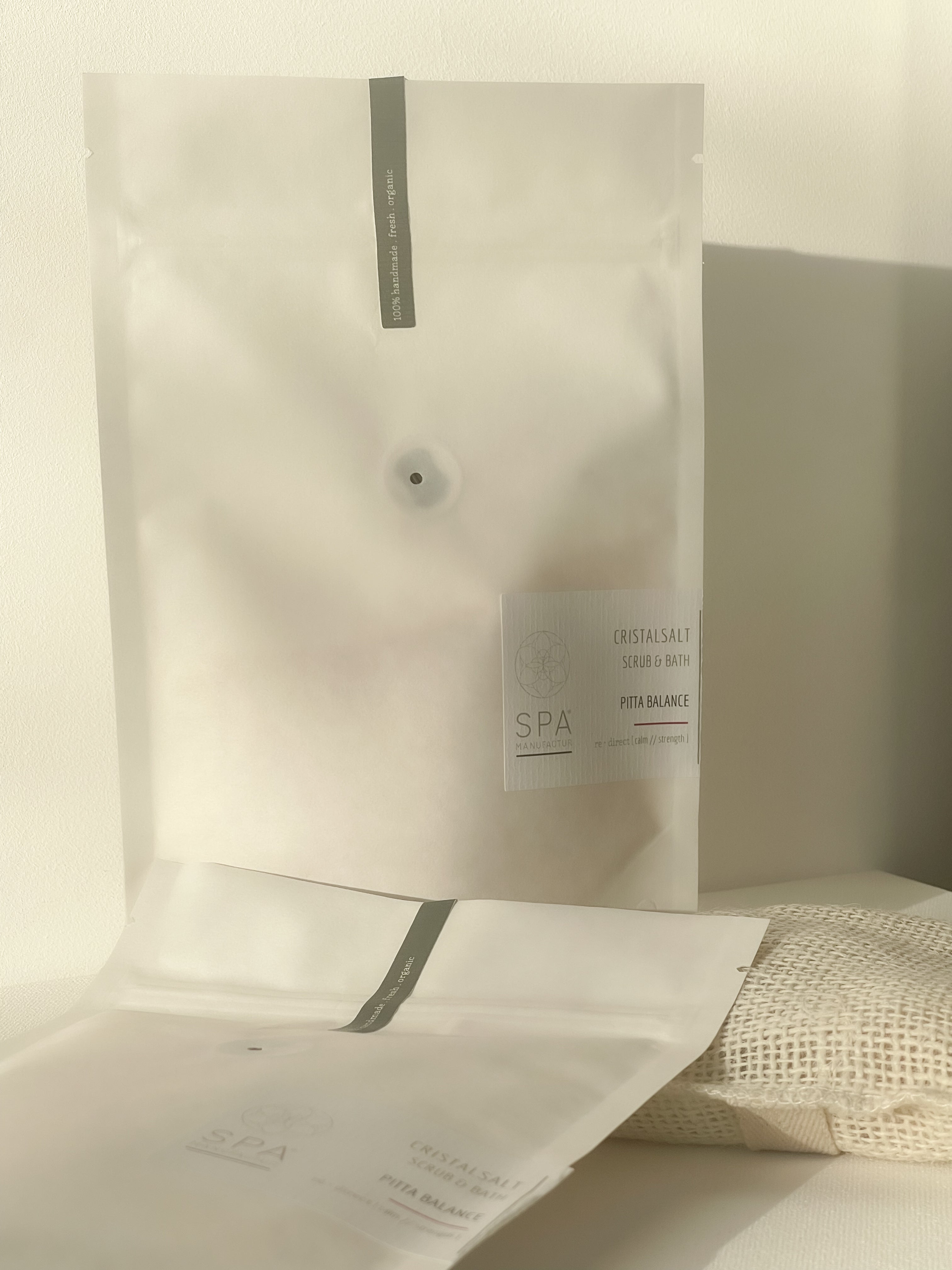 Kristall Salzpeeling PITTA BALANCE von SPA MANUFACTUR® 250g RE-fill Aromaschutzpack